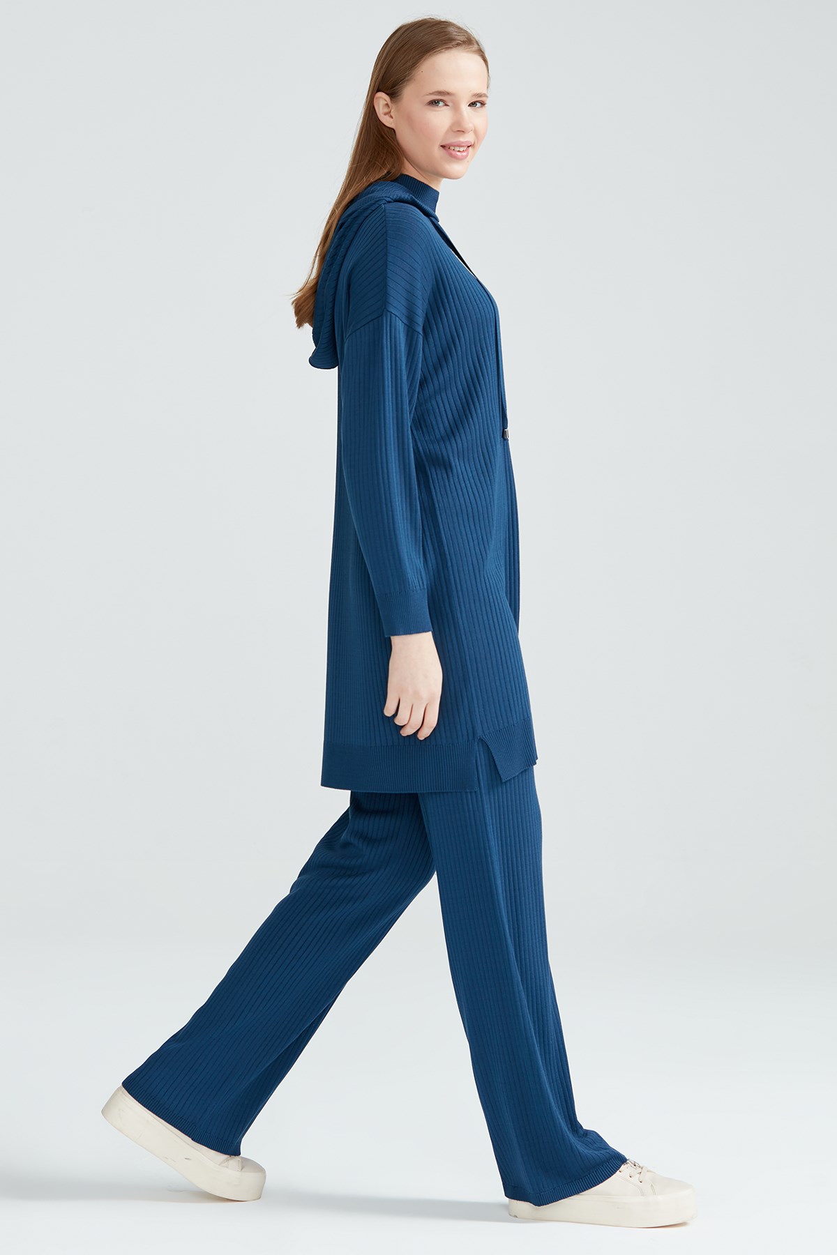 Fitilli Pantolonlu Triko Takım CLASSİC BLUE