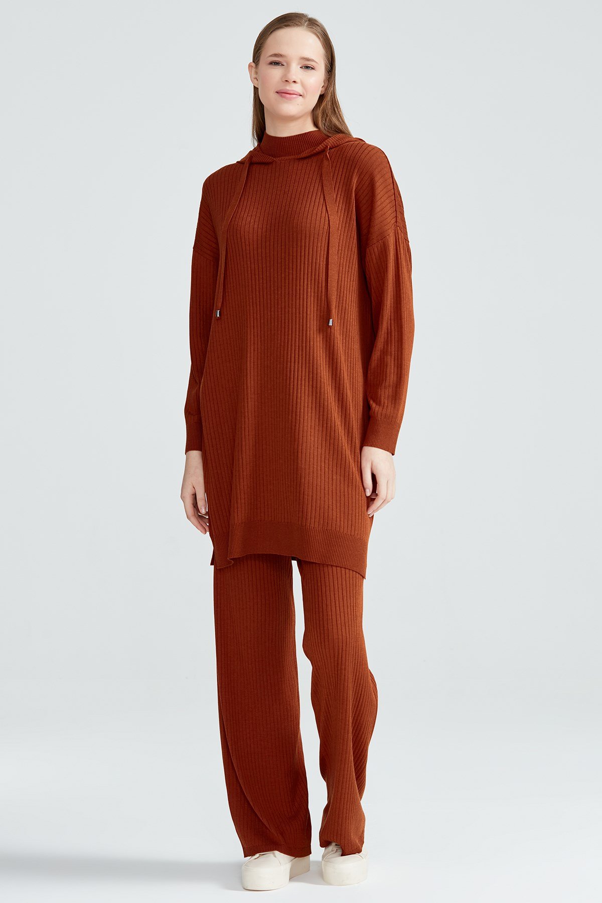 Fitilli Pantolonlu Triko Takım TABA