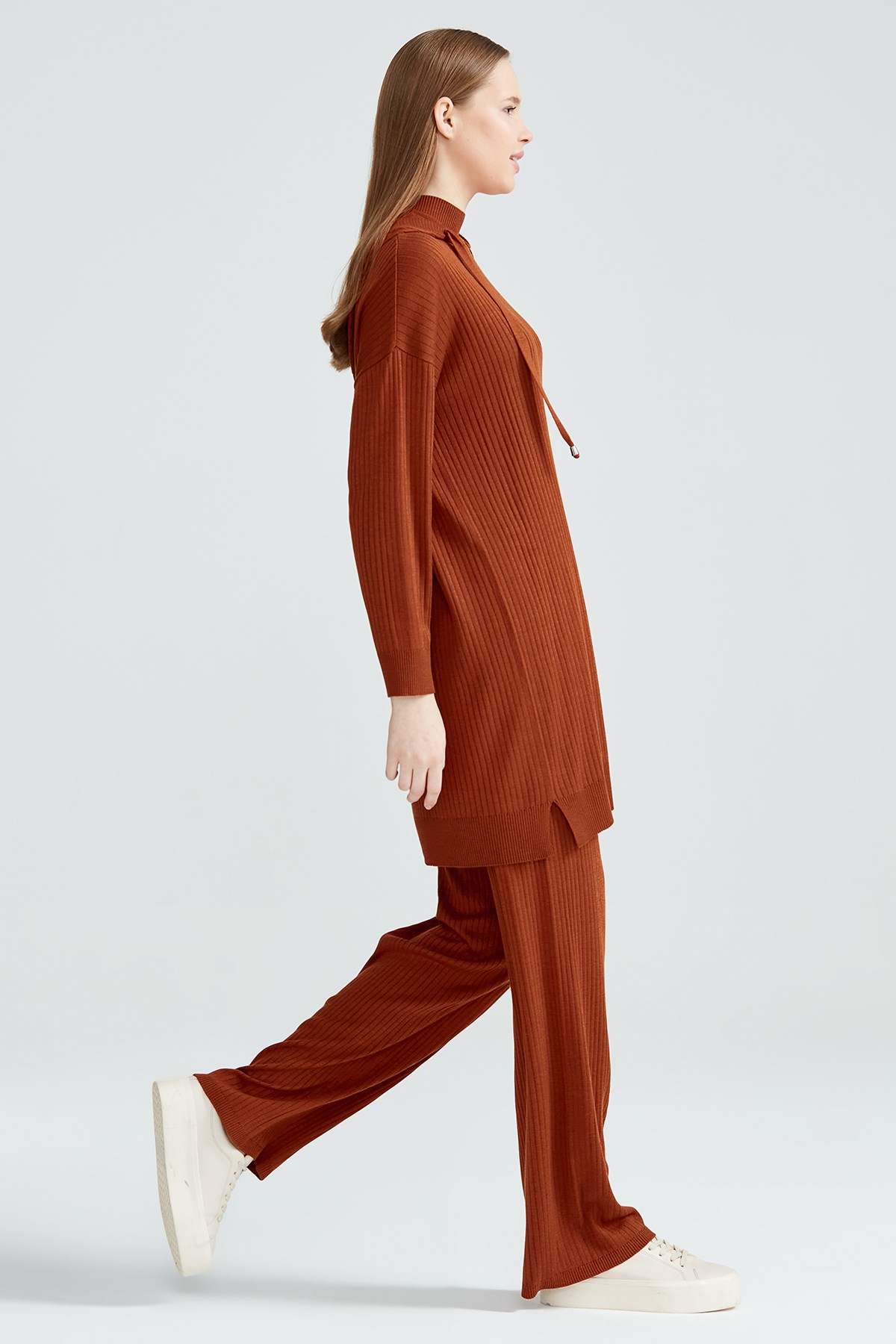 Fitilli Pantolonlu Triko Takım TABA