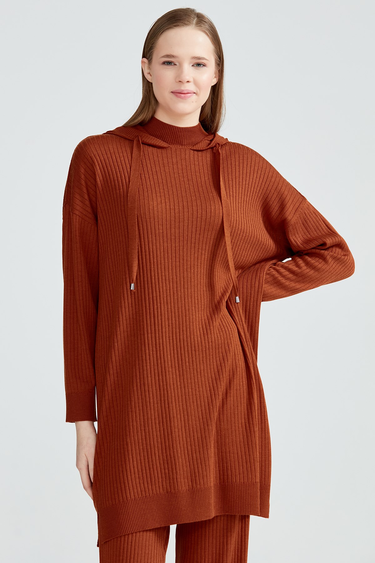 Fitilli Pantolonlu Triko Takım TABA