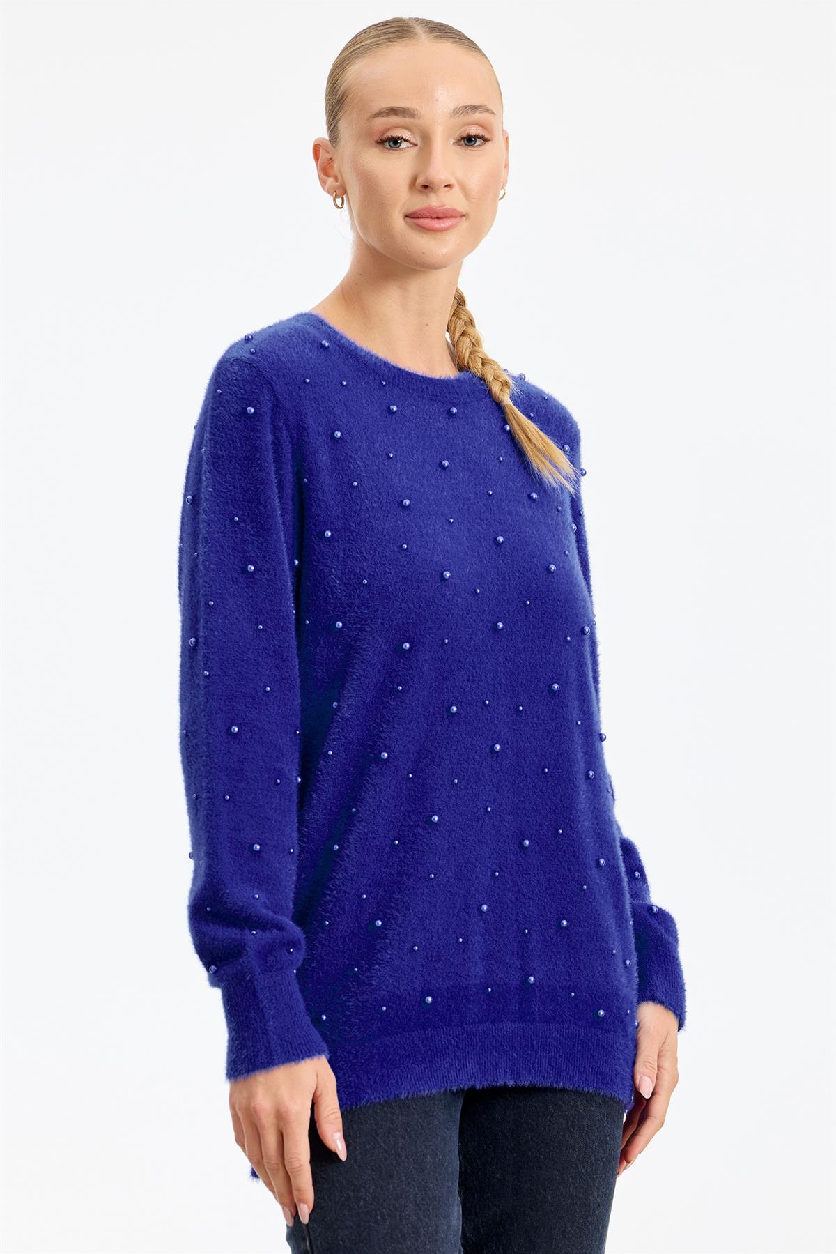 İnci Detaylı Triko Tunik SAKS