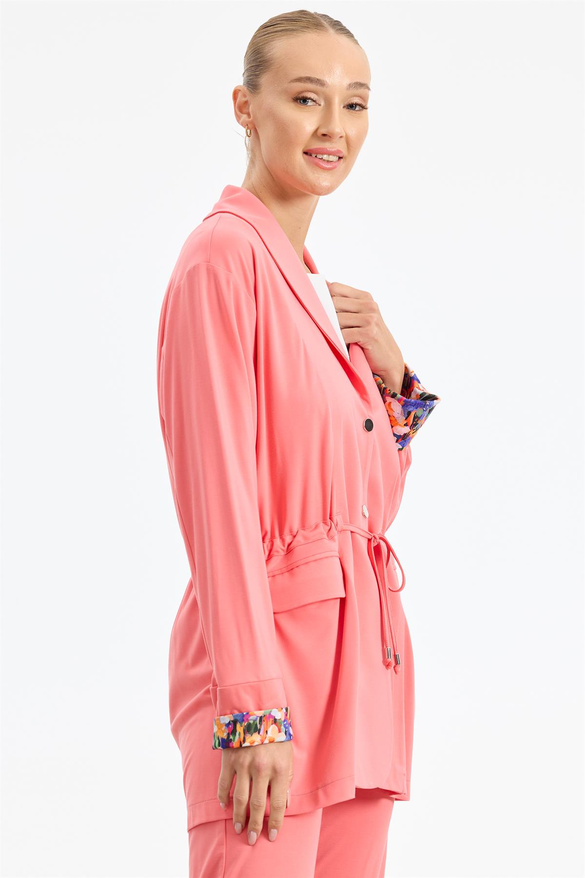 Kol Dublesi Kombinli Broş Detaylı Takım KARİDES