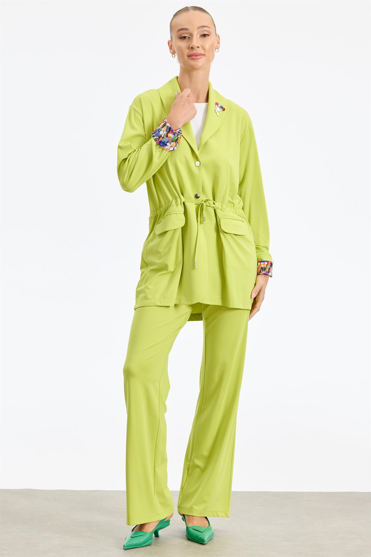 Kol Dublesi Kombinli Broş Detaylı Takım ASİT