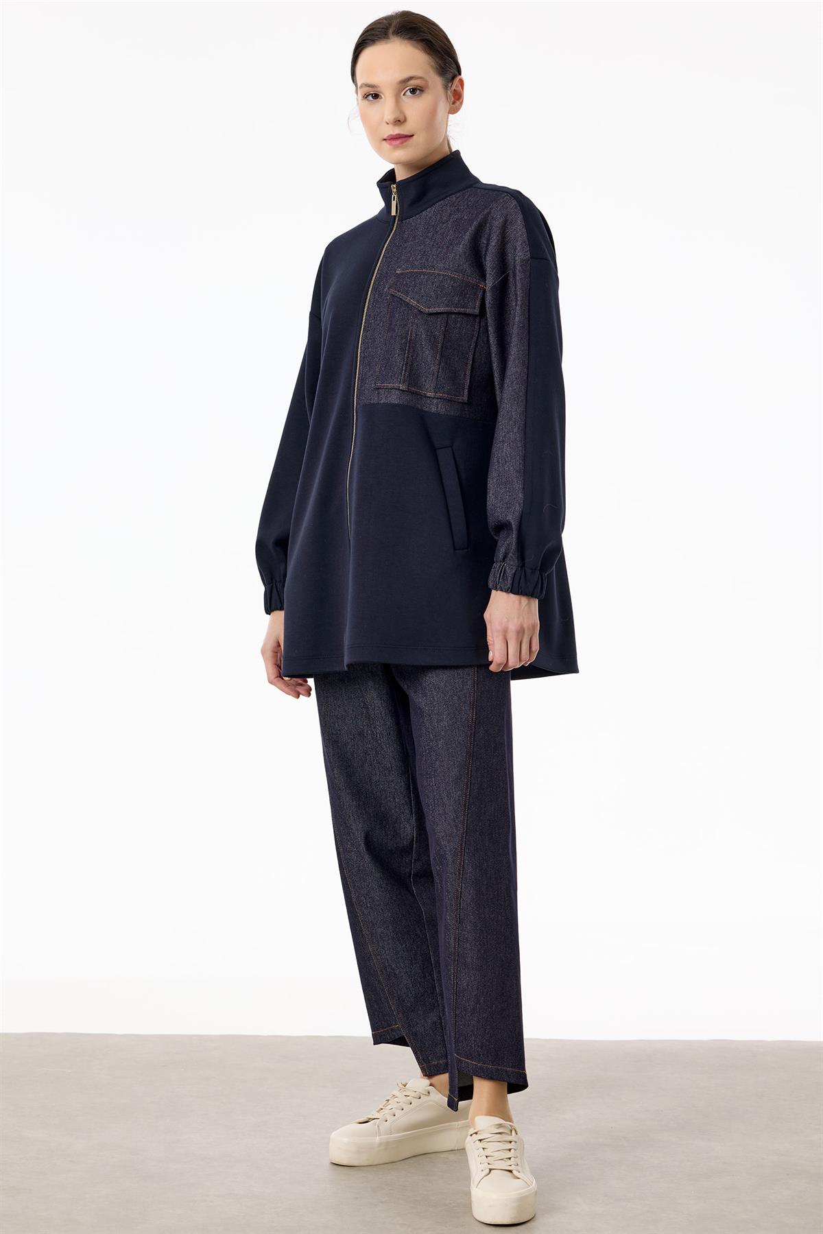 Kot Kombinli Pantolonlu Takım LACİVERT