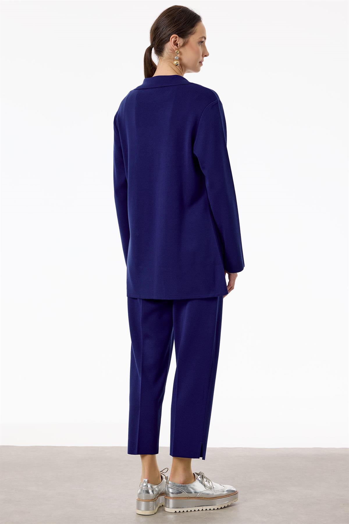 Kruvaze Ceket Pantolon Triko Takım SAKS