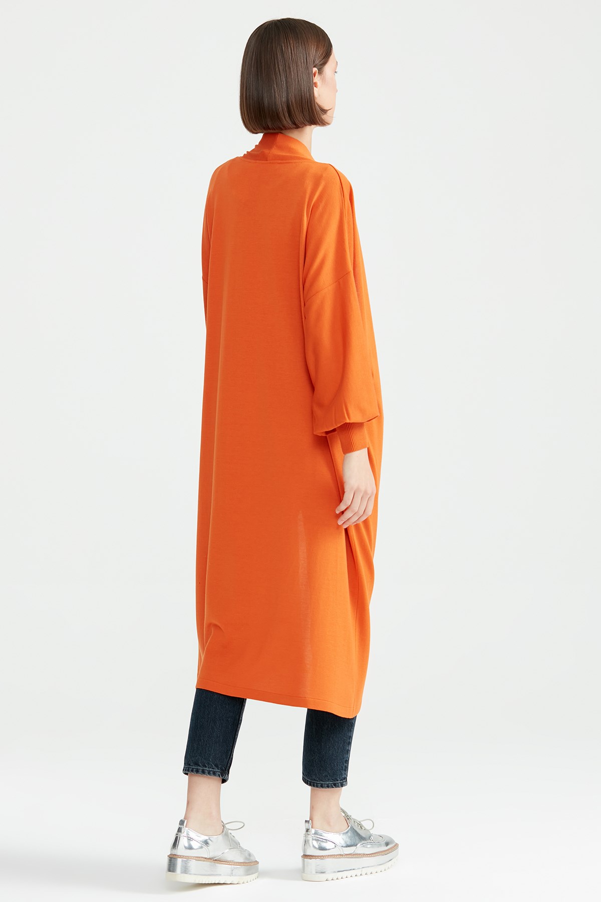 Balon Kol Hırka ORANJ