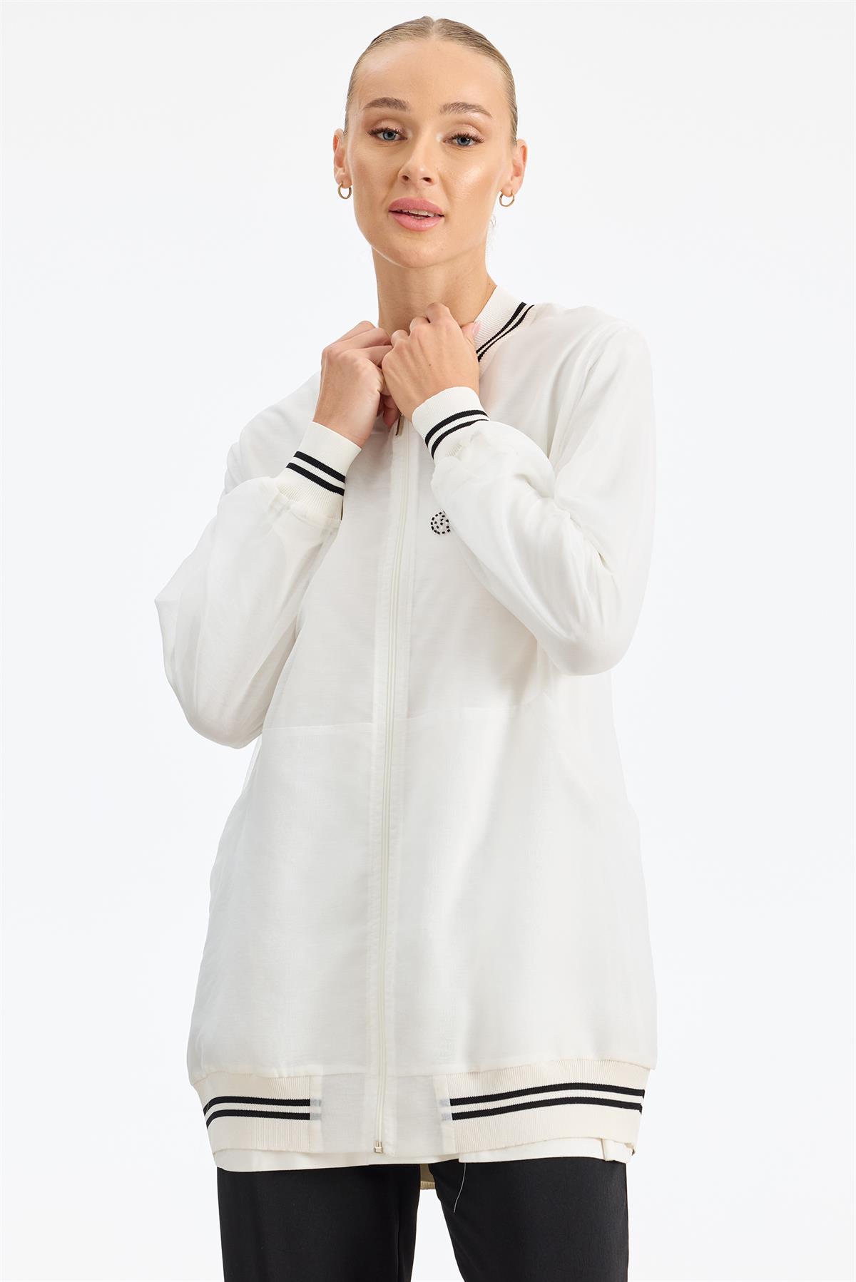 Organze Bomber Mont Takım EKRU