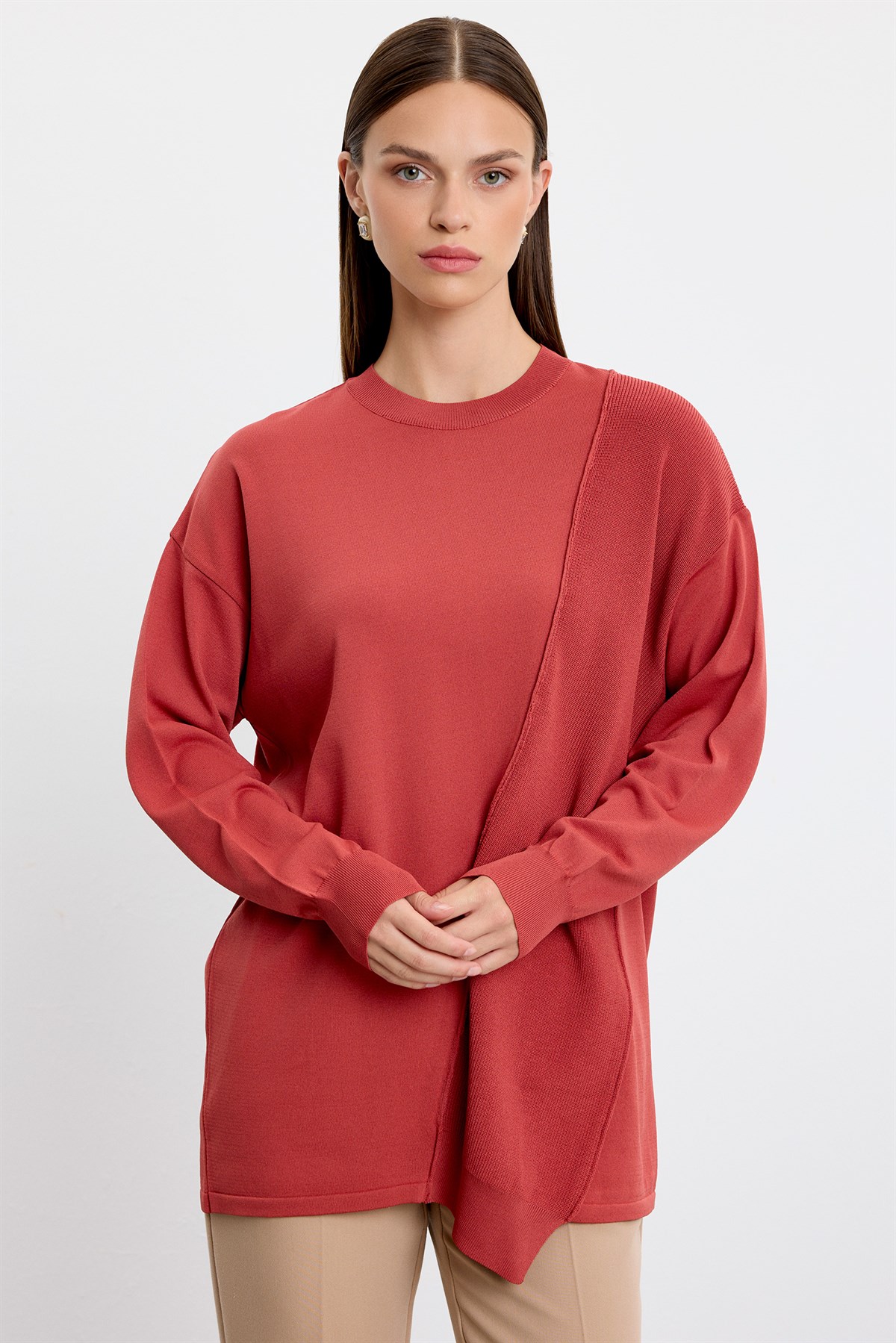 Örgü Detaylı Rayon Tunik SOMON