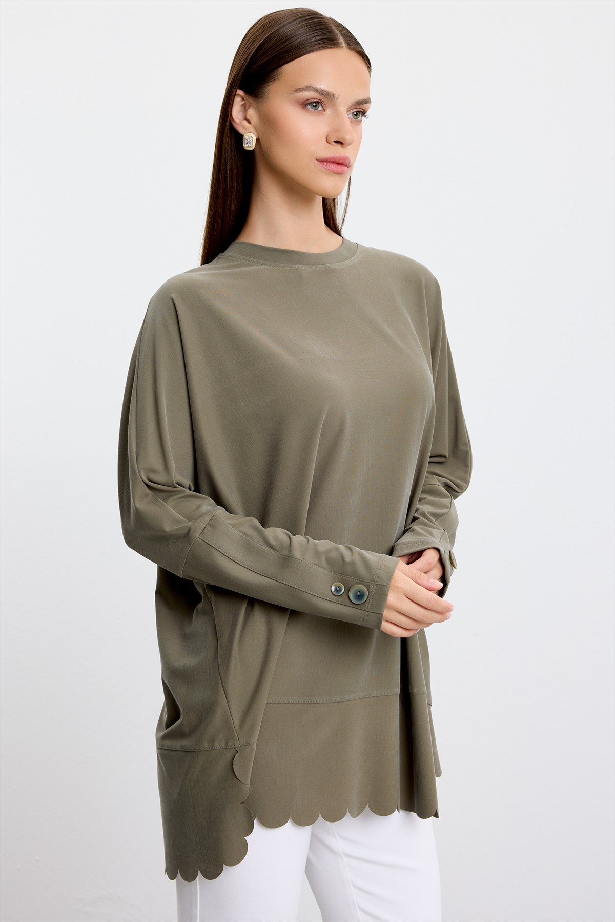 Oversize Tunik HAKİ