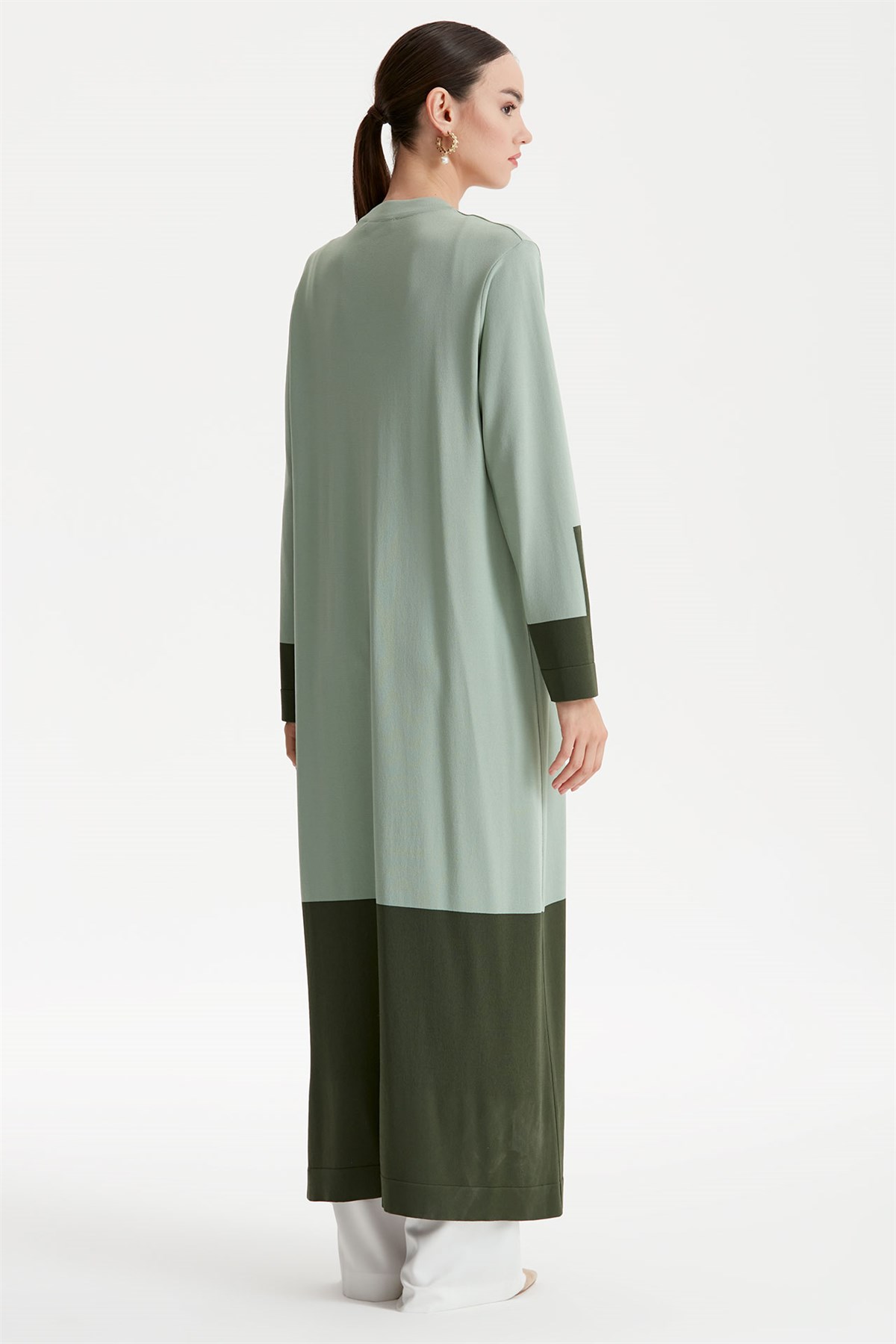 RENKLİ RAYON TRİKO TUNİK  ELBİSE MİNT