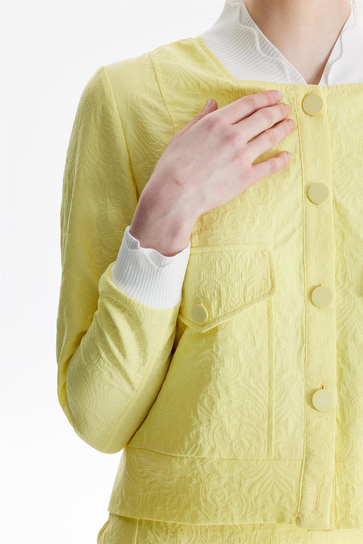 Ribana Detaylı Gofreli Takım SARI