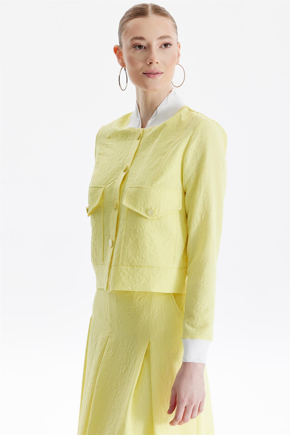 Ribana Detaylı Gofreli Takım SARI