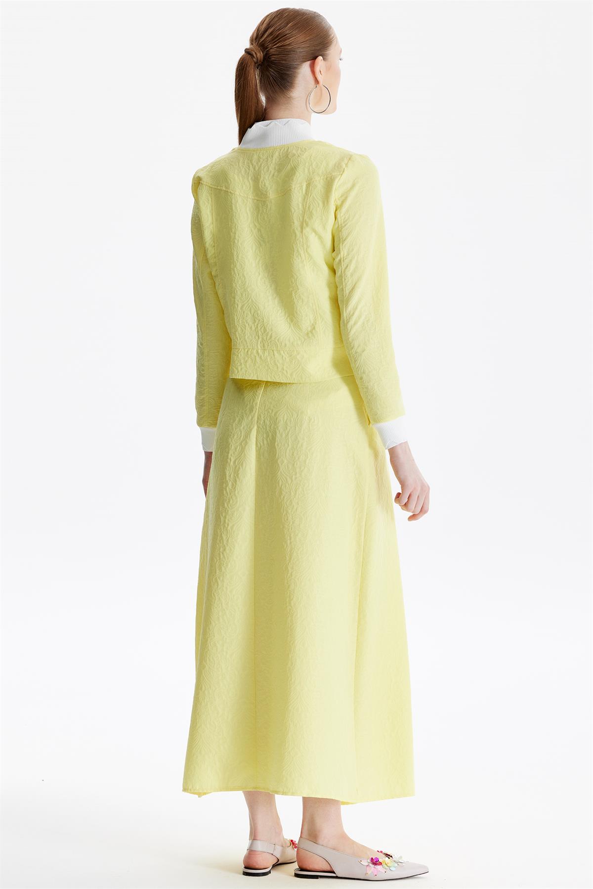 Ribana Detaylı Gofreli Takım SARI