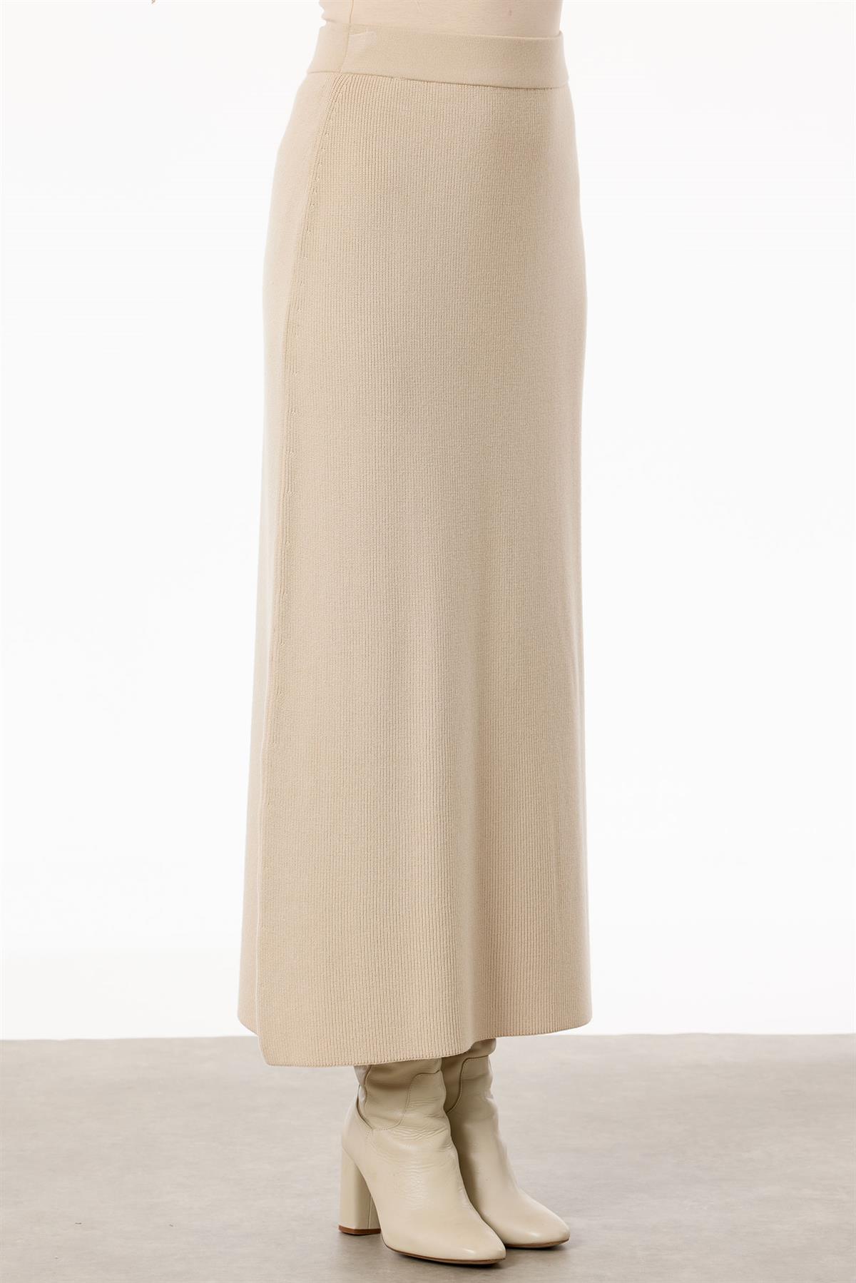 Selanik Örgülü Kolları Düğmeli Takım VANİLLA