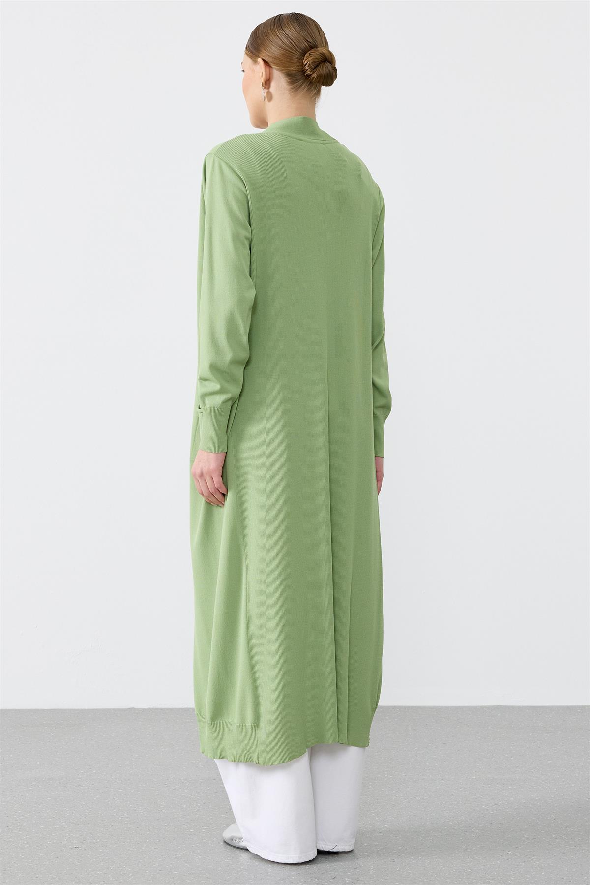 SOSİS CEPLİ BASIC RAYON HIRKA MİNT YEŞİLİ