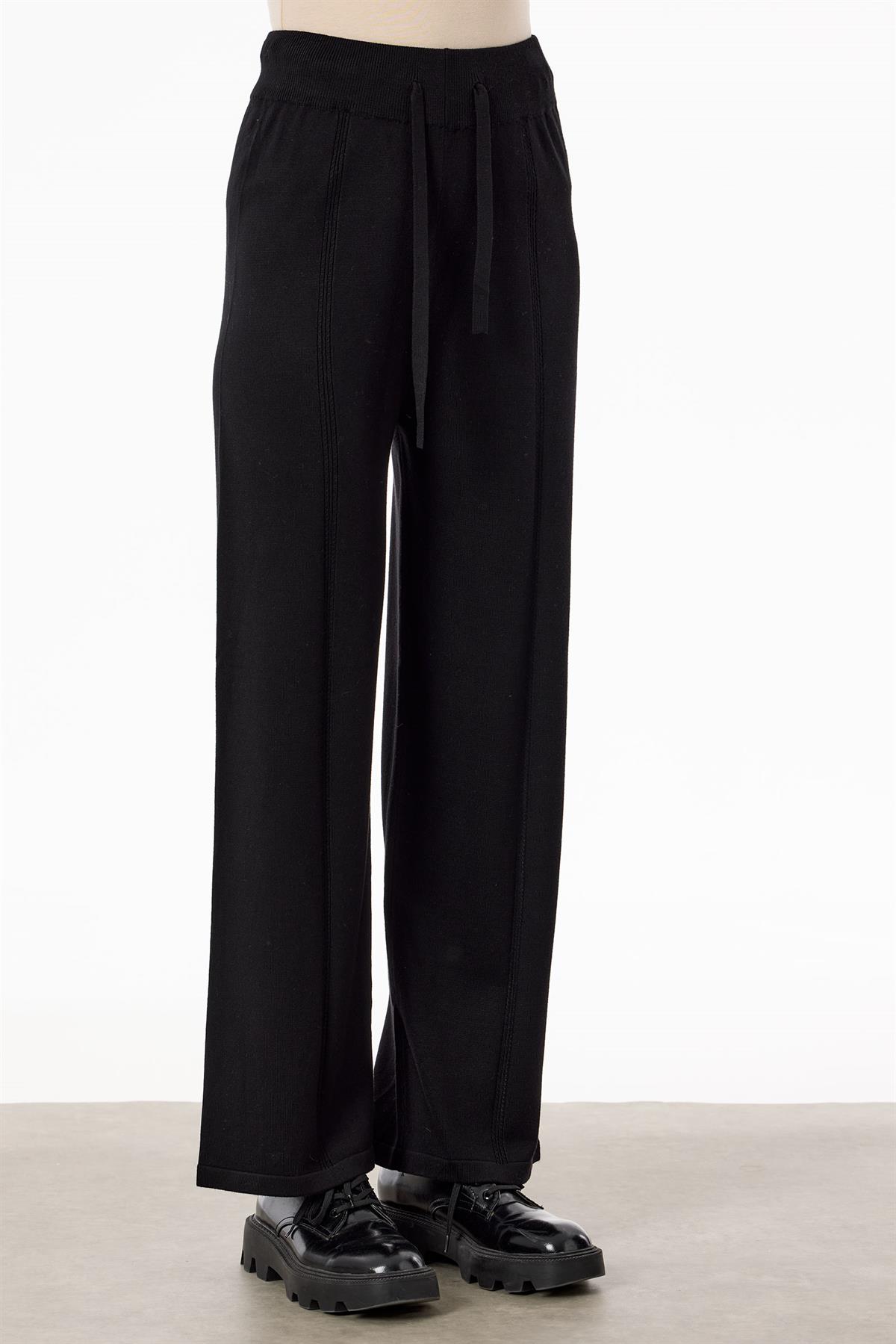 Triko Panço Pantolon Takımı SİYAH