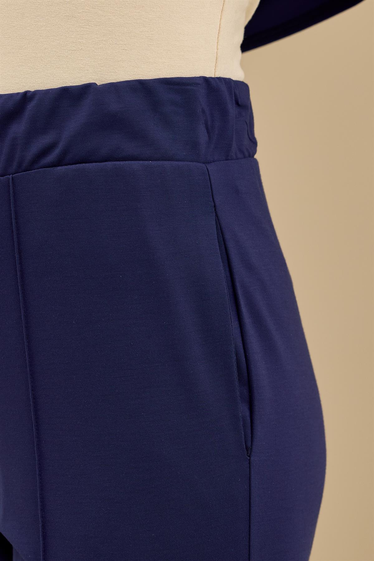 Yandan Bağlamalı Dublesi Kollu Takım LACİVERT