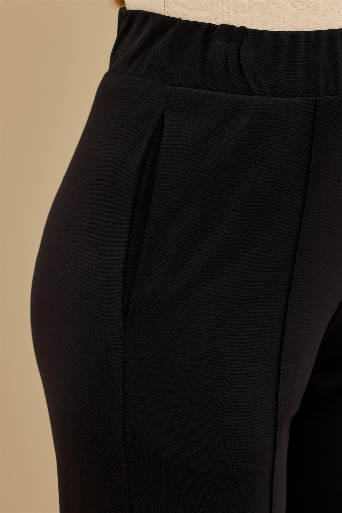 Yandan Bağlamalı Dublesi Kollu Takım SİYAH