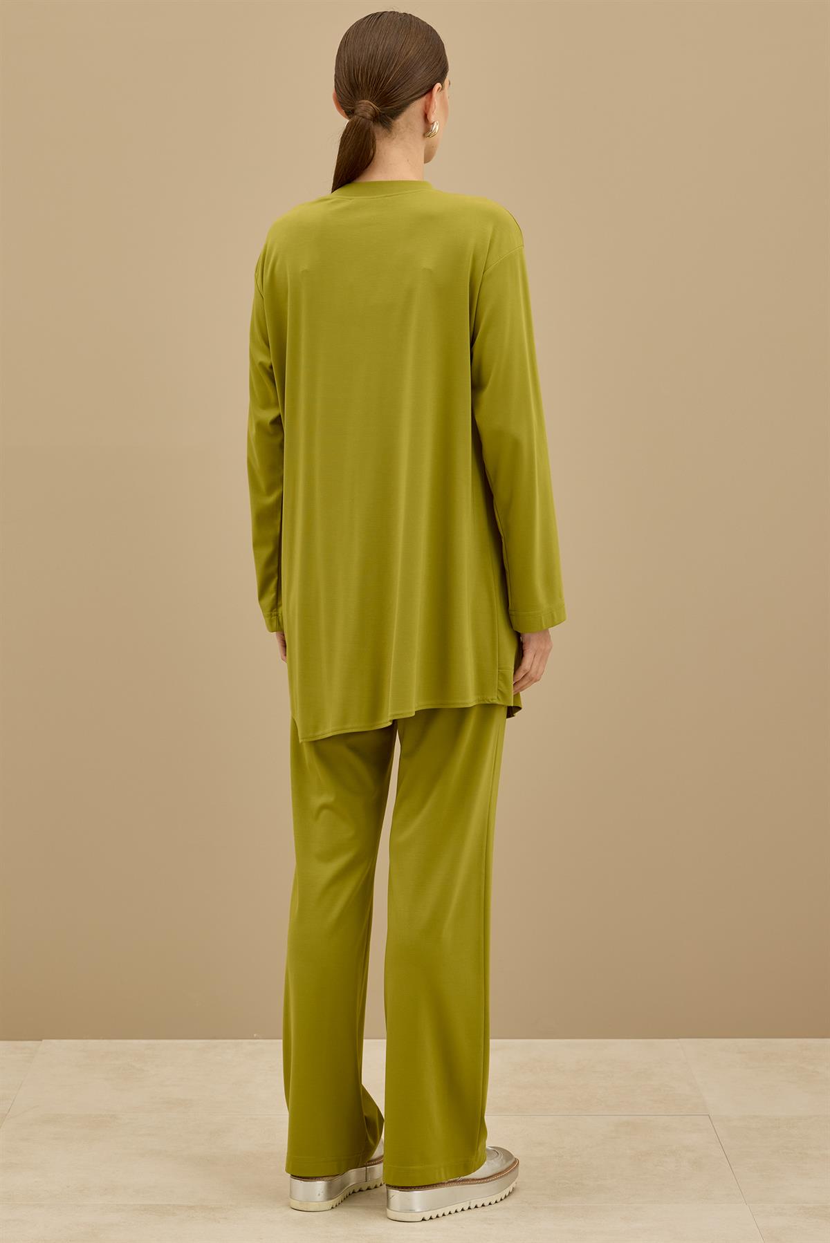 Yandan Bağlamalı Dublesi Kollu Takım YEŞİL