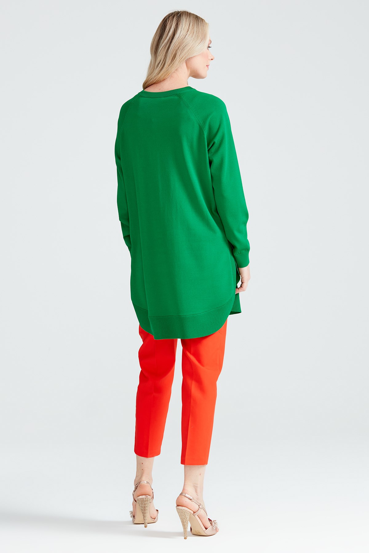 YANLARI OVEL RAYON TUNİK BENETTON