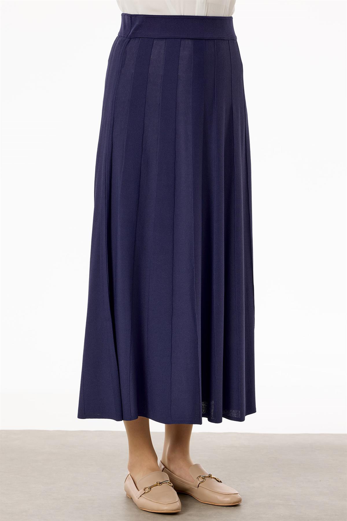 Yelekli Etekli Rayon Takım LACİVERT