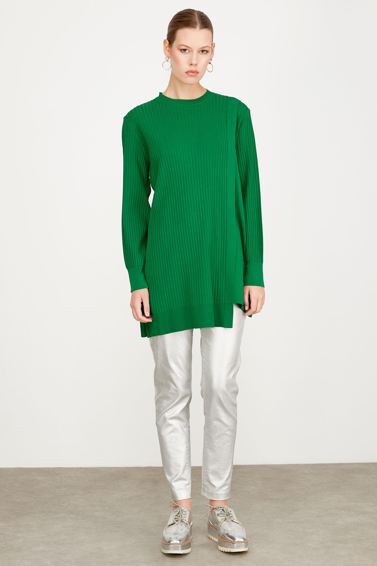 ASİMETRİK DETAYLI RAYON TUNİK BENETTON