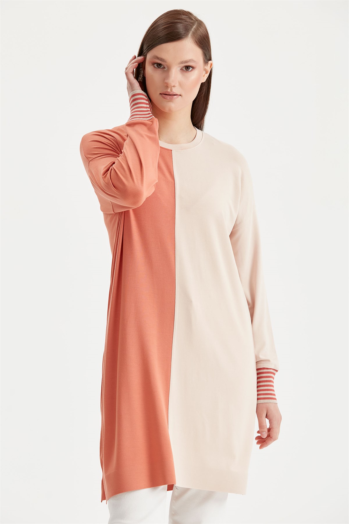 Dio Bloklu Rayon Tunik
