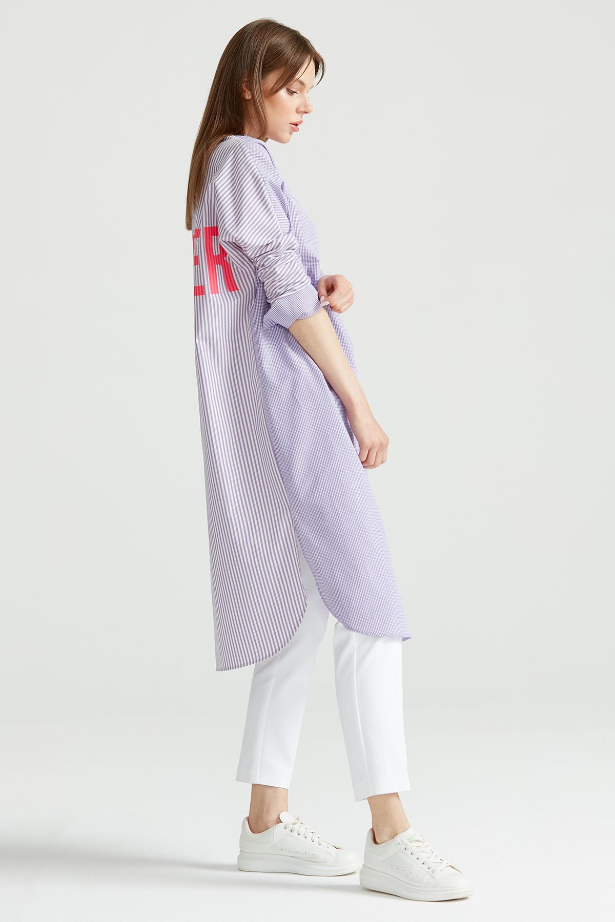 Mix Match Gömlek LİLA