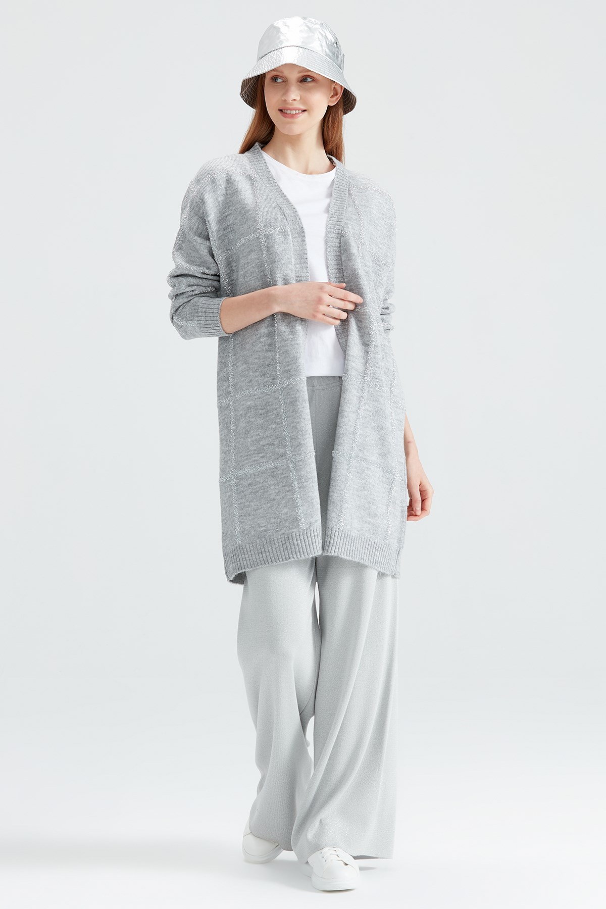 Sim Çizgili Triko Hırka