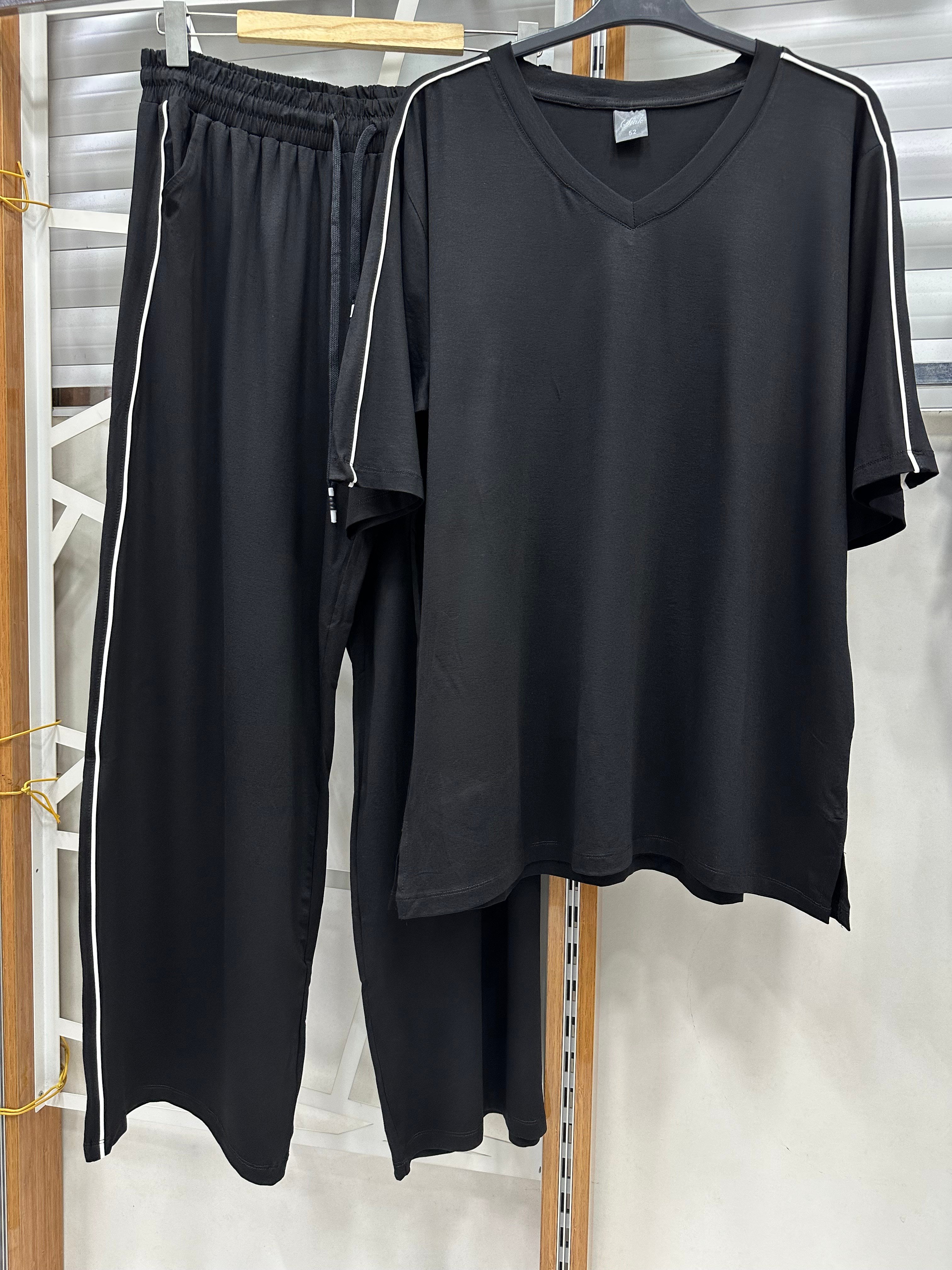 Beyaz şeritli 2 li takım 