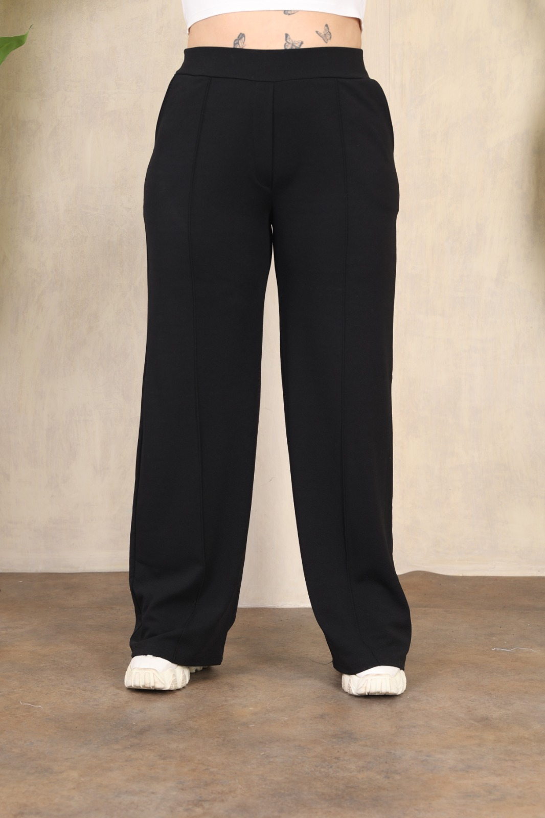 Dikiş detaylı palazzo zara krep pantolon 
