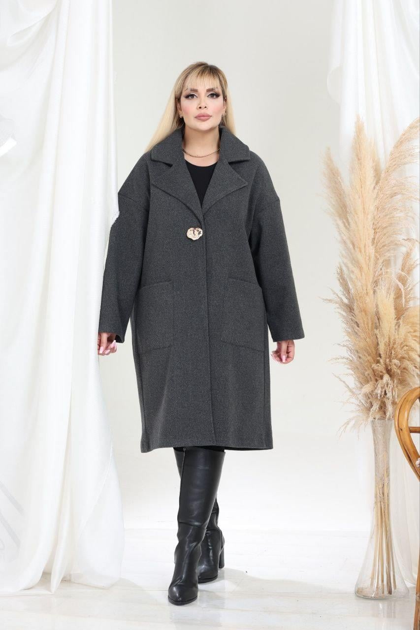 Füme ince kaşe mont 