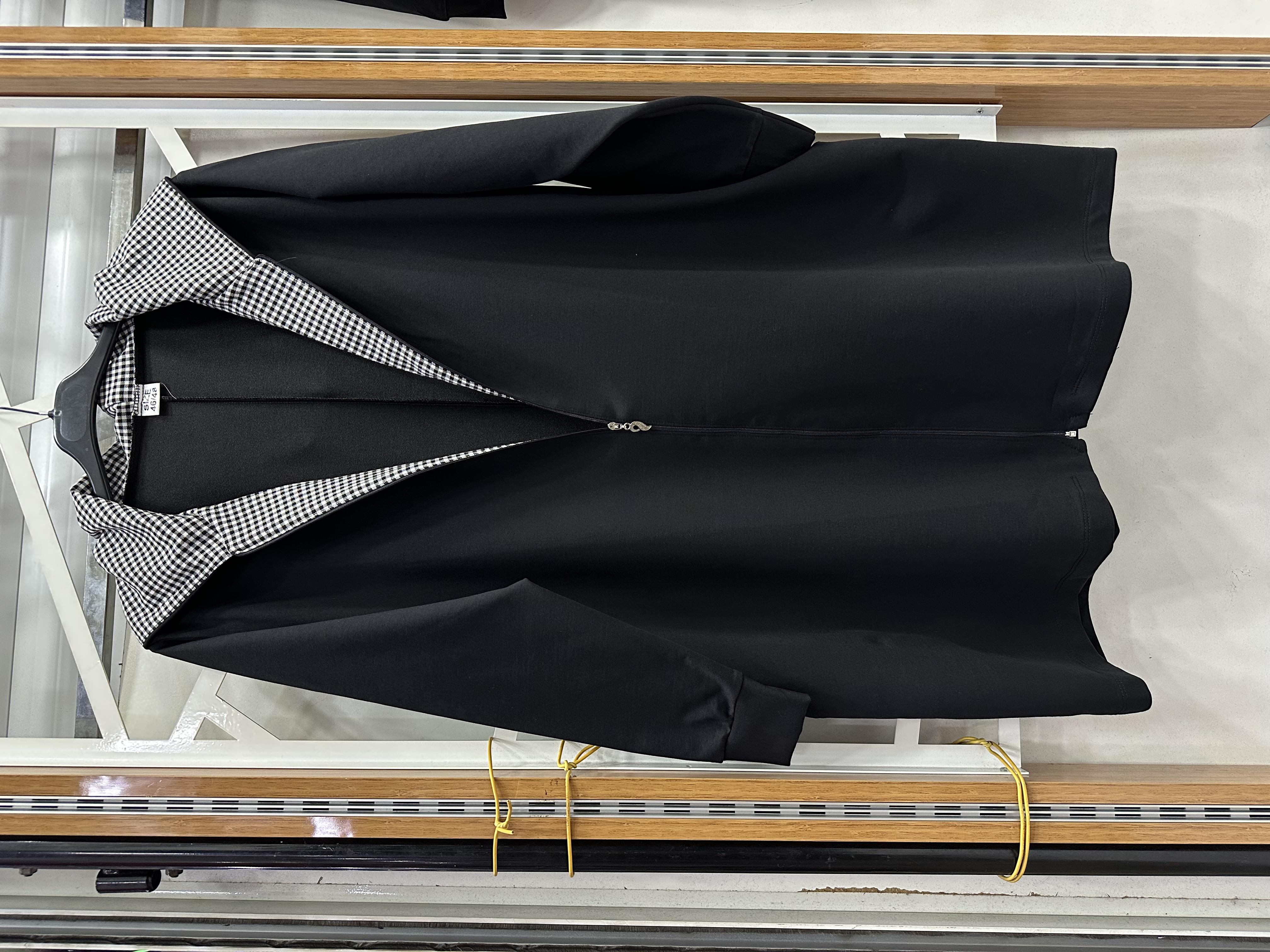 Kareli kapşonlu hırka 