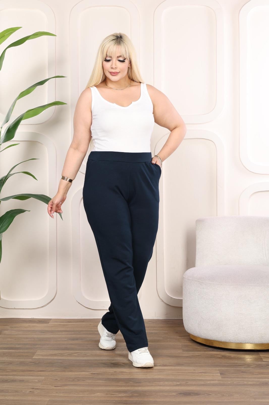 Lacivert boru paça eşofman altı 