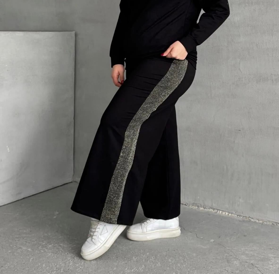 Parlak detaylı salaş model eşofman pantolon
