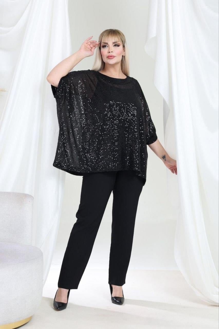 Payet bluz ve askılı atlet 2 li takım