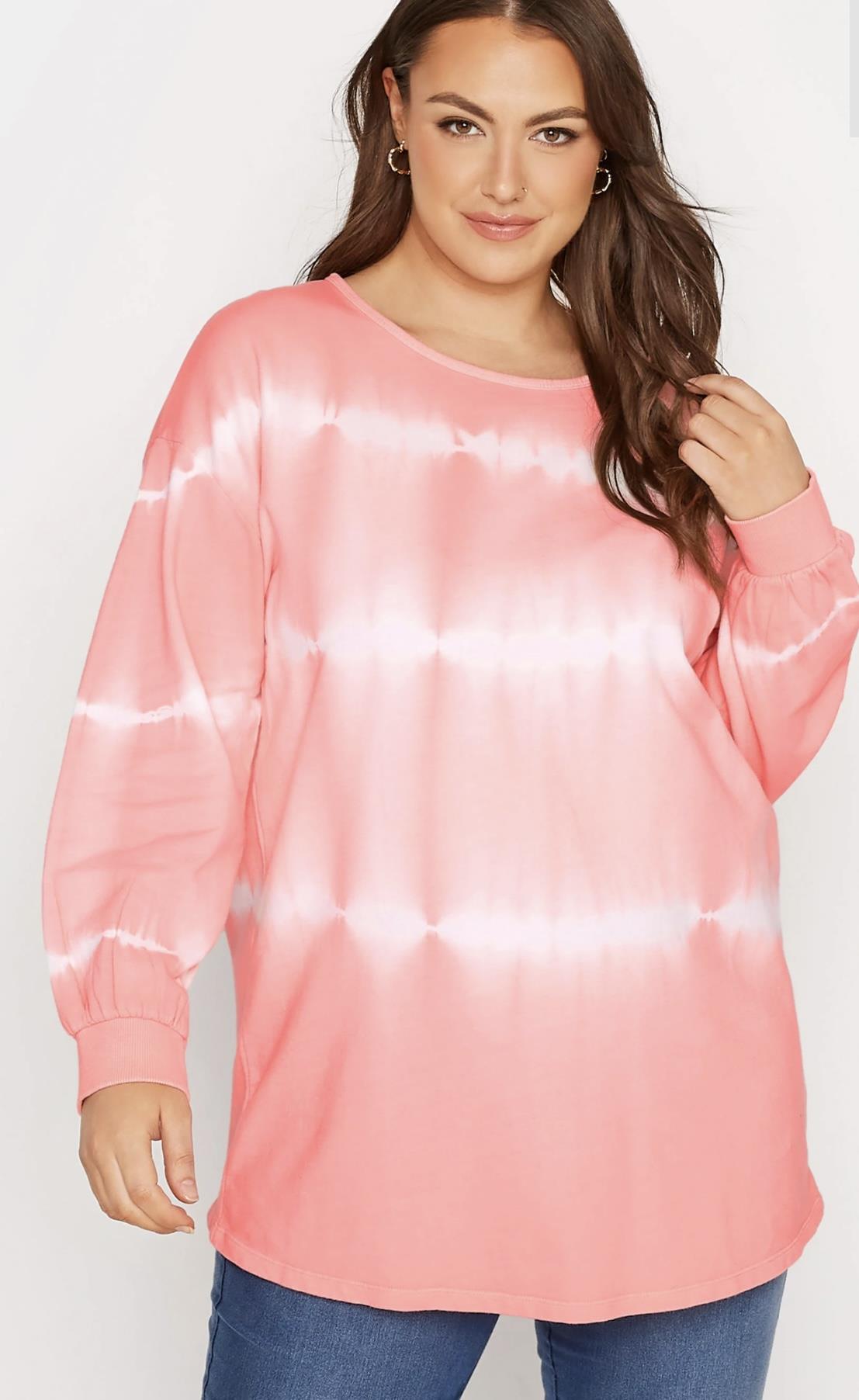 Pembe ince sweatshirt 