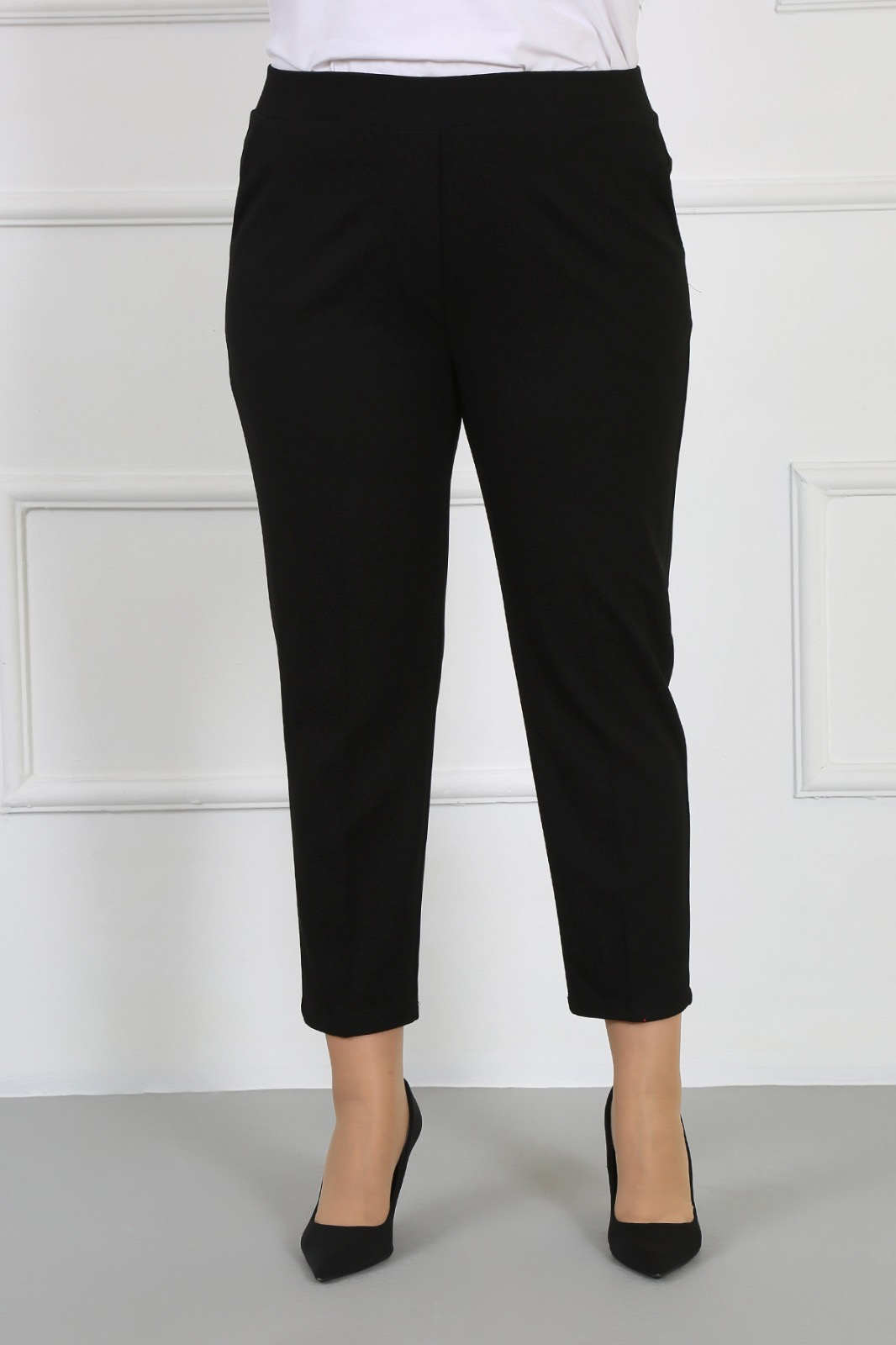 Siyah kalem model zara krep pantolon 