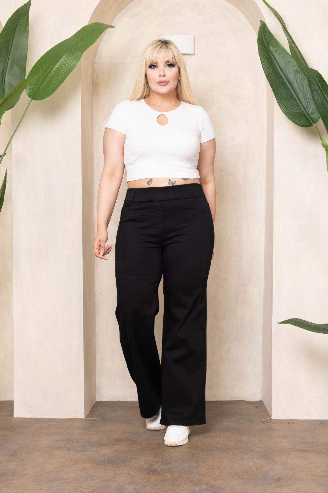 Siyah palazzo pantolon 