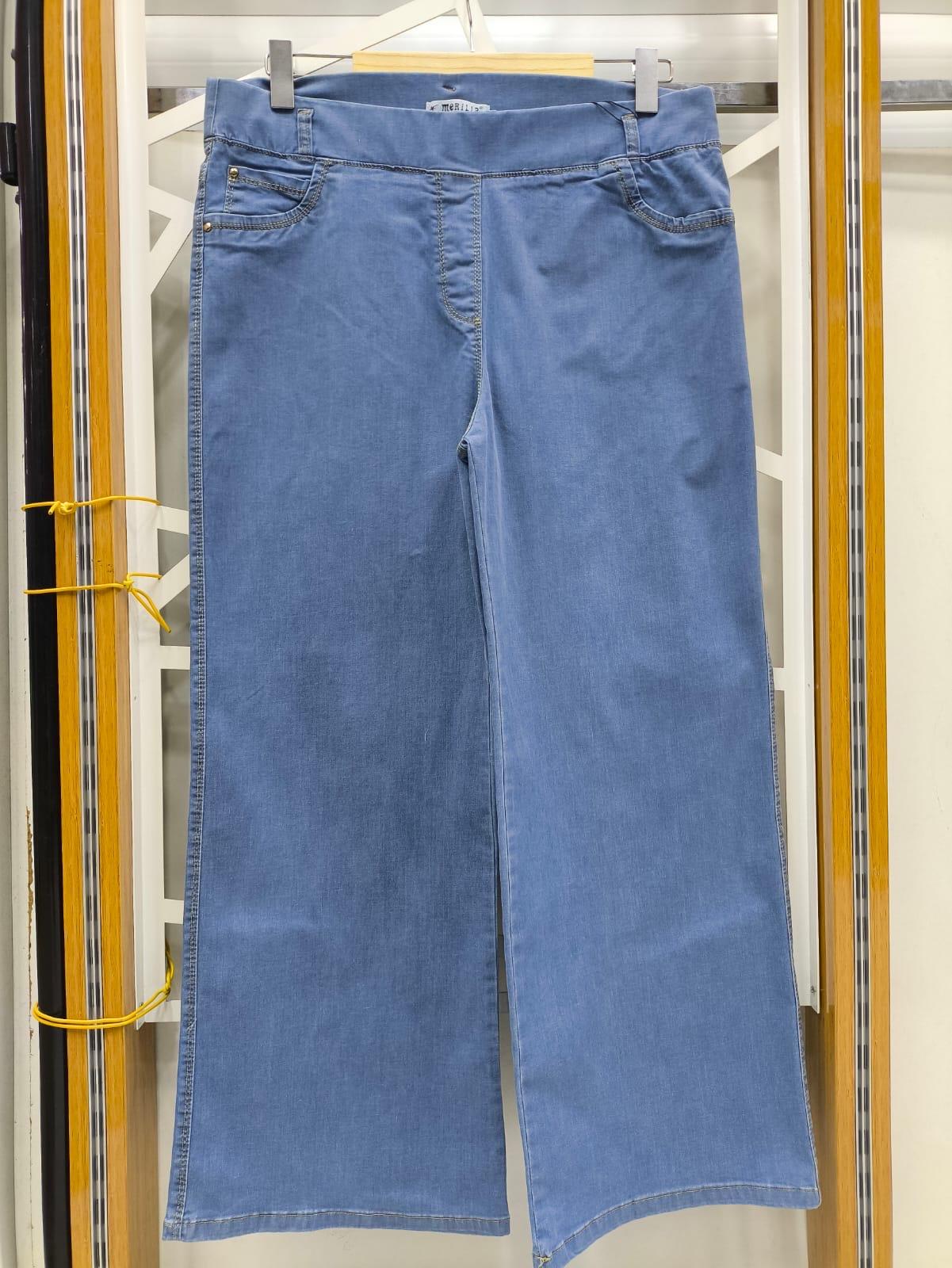 Tensel kumaş palazzo pantolon 