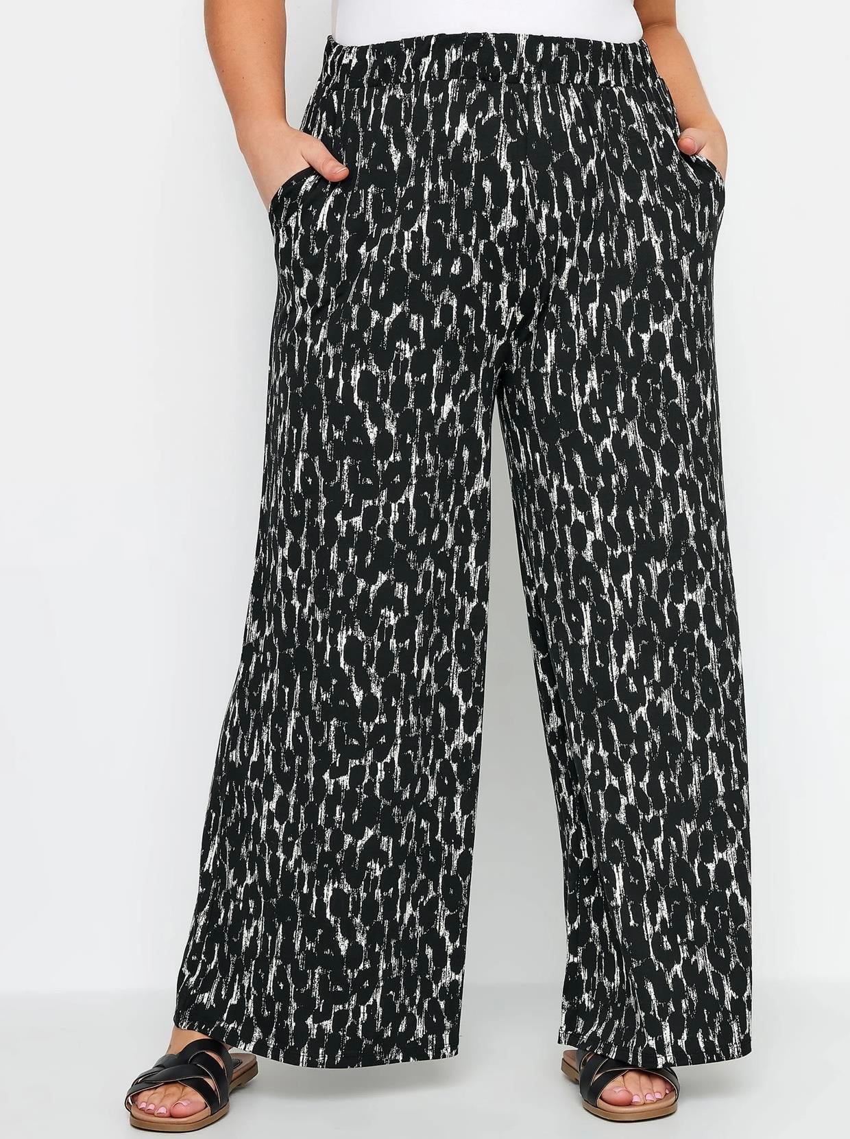 Desenli salaş pantolon 