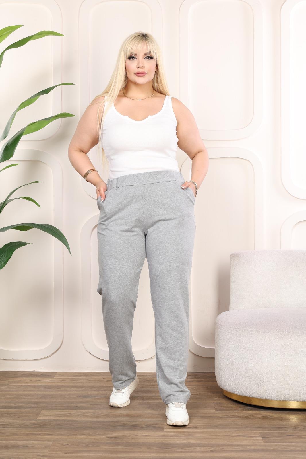 Gri boru paça eşofman altı 