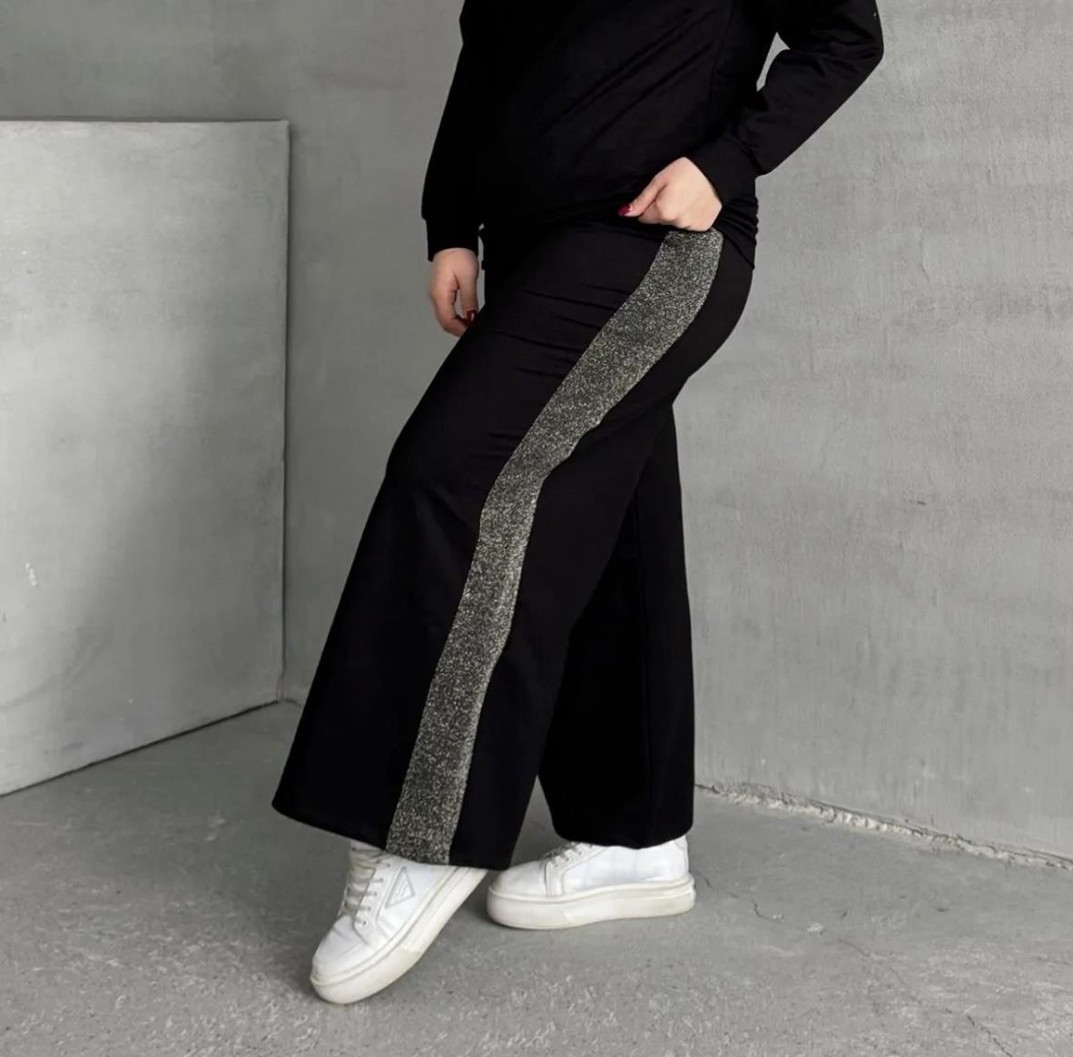 Parlak detaylı salaş model eşofman pantolon