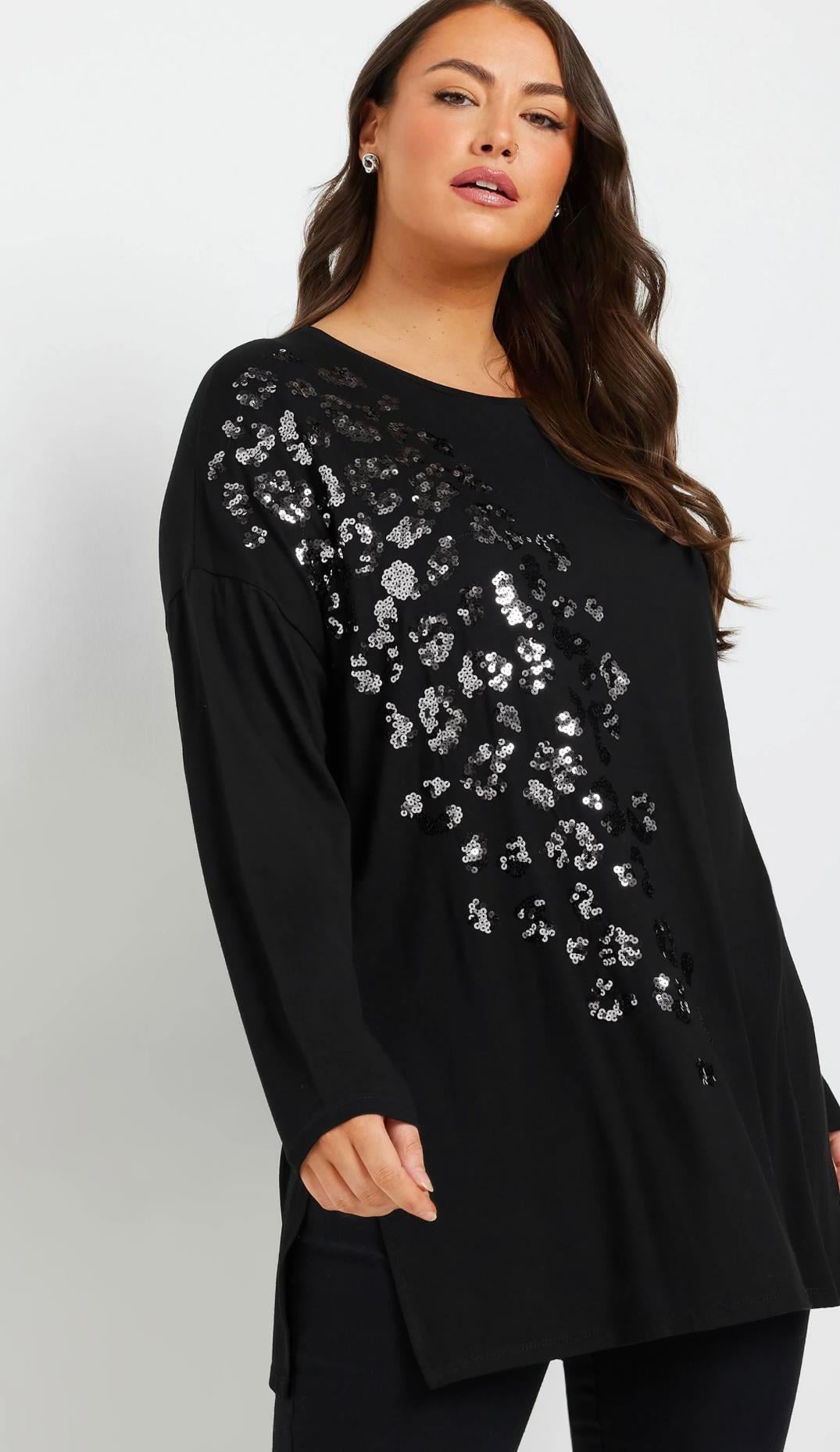 Pul payetli ince bluz 