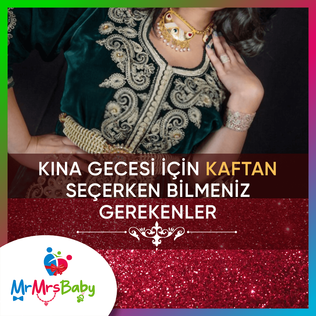 Kına gecesi kaftan seçimi; işlemeli kaftan, bindallı, kına gecesi kıyafeti, bordo gold detaylar ve gelin kına konsepti görseli