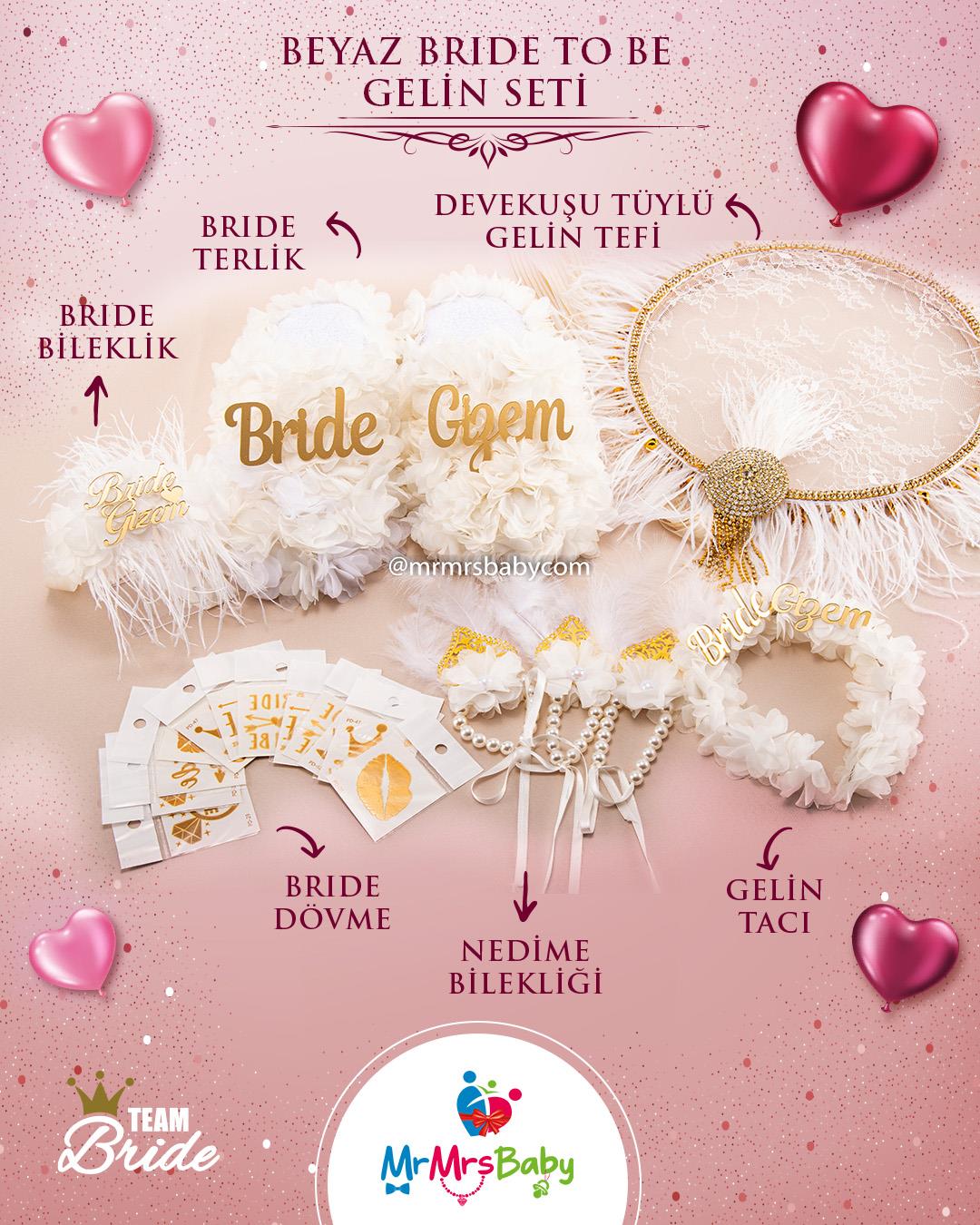 Beyaz Bride To be Gelin Set