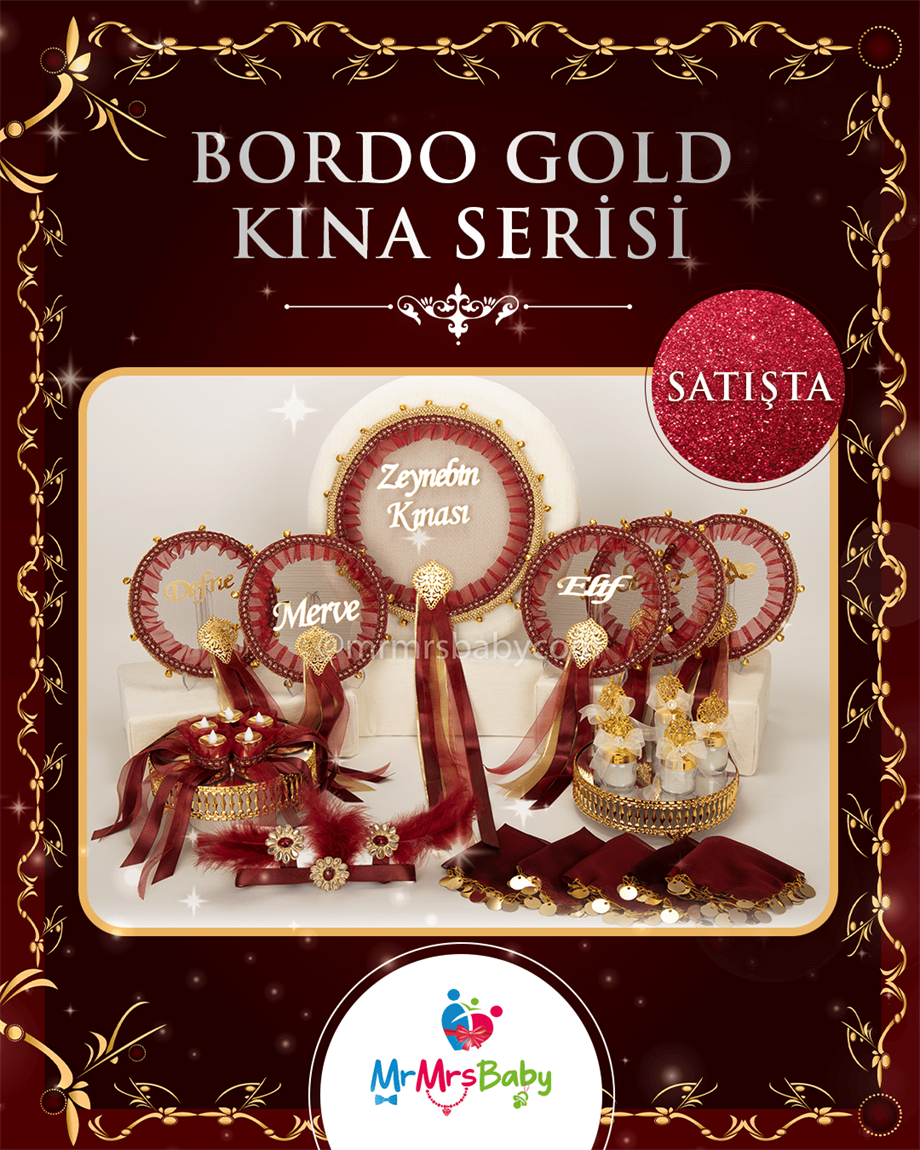 Bordo Gold Kına Seti
