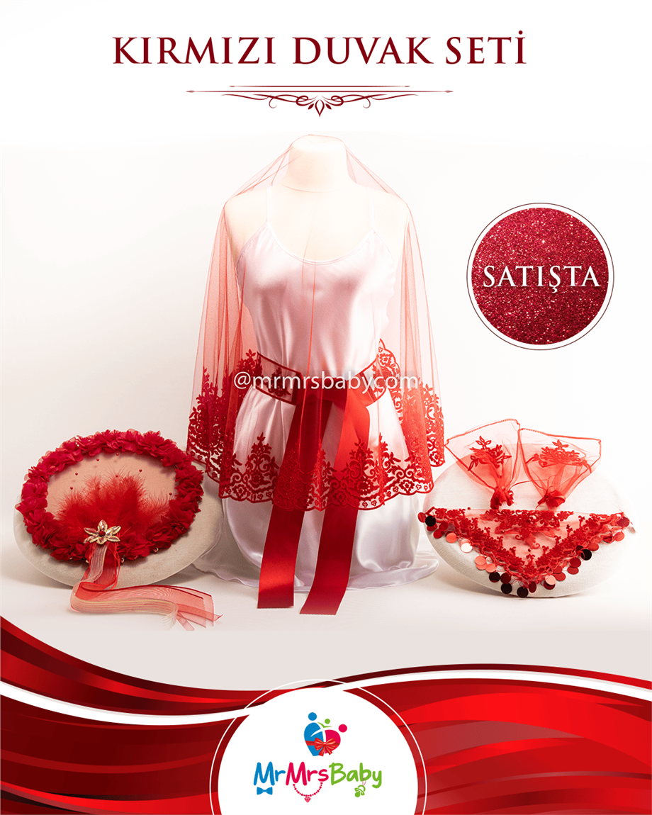 Kırmızı Duvak Seti