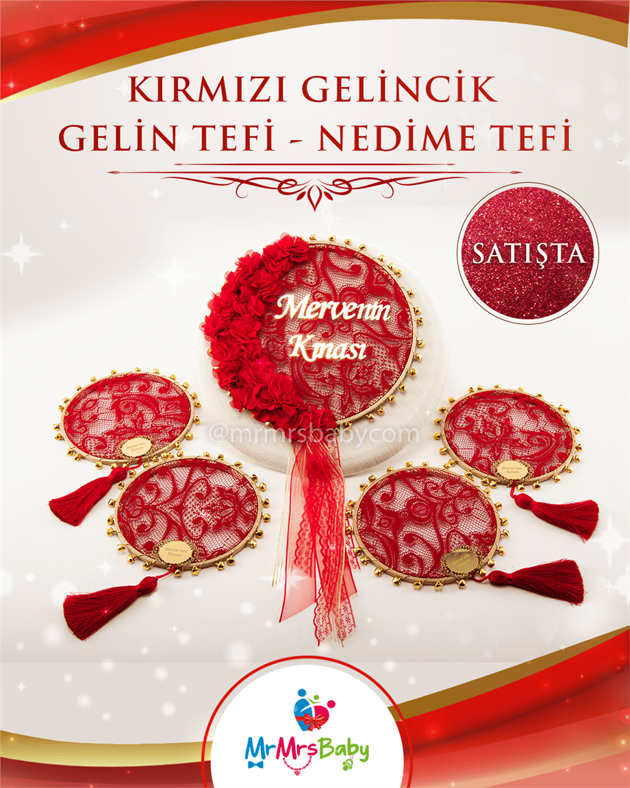 Kırmızı Gelincik Kına Seti