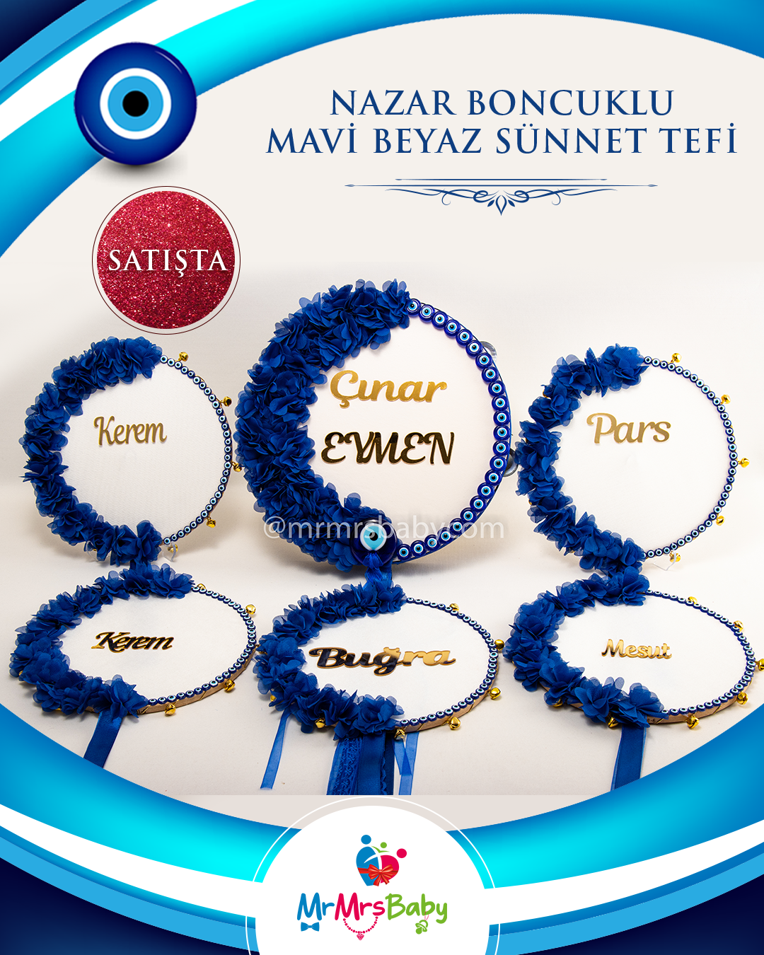 Mavi Nazar Boncuklu  Nedime Misafir  Tefi